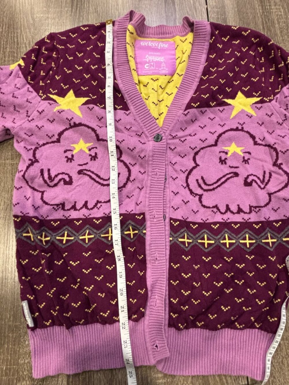 We Love Fine Adventure Time Lumpy Space Princess Cardigan XL - Picture 4 of 5